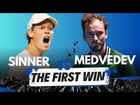 The First WIn: Jannik Sinner vs Daniil Medvedev, when Sinner defeated Medvedev for the first time
