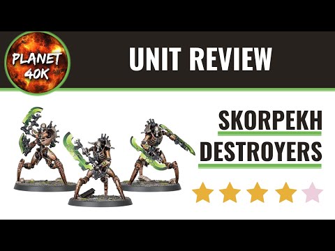 Warhammer 40k Necron Skorpekh Destroyers Review Pre Codex 9th Edition