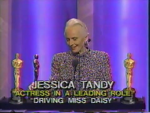 Jessica Tandy winning Best Actress for Driving Miss Daisy
