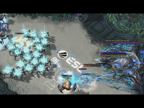 Nina Max Stalker Micro vs MCanning Max Air Units - Starcraft 2: Nina vs MCaning