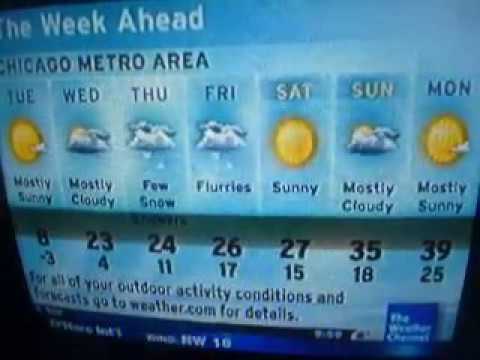 Very Cold Local Forecast - O'Hare Airport Intellistar 1/21/13 @ 9:58 pm