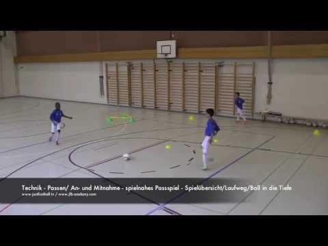 Fussballtraining: Koordination mit Passspiel - Passen - Technik
