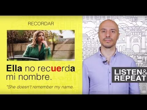 Learn Spanish: (89) Irregular verbs: O to UE change