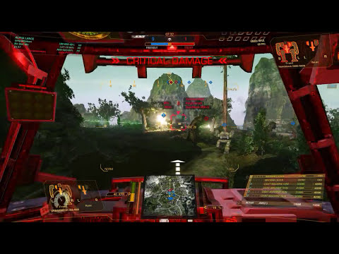 Mechwarrior Online - brawling in an Urbanmech, and got legged halfway, but survived! yey