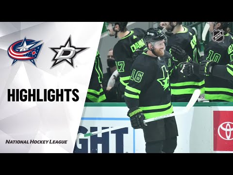 Blue Jackets @ Stars 4/17/21 | NHL Highlights