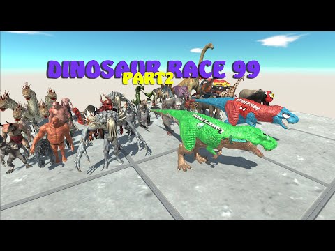DINOSAUR RACE 99 PART 2 - Animal Revolt Battle Simulator