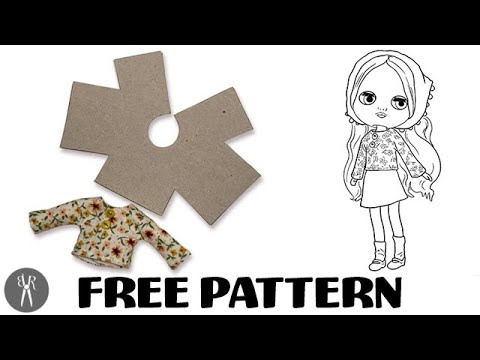 How To Sew: Middie Blythe Top - FREE PATTERN - Custom Doll Clothes Sewing Tutorial