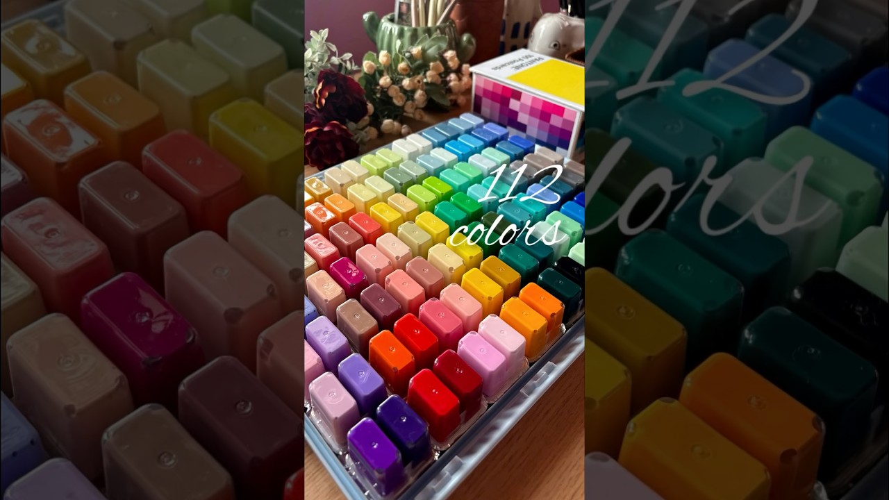 Himi gouache 112 #himigouache #artshorts #painting #shortviral #unboxing #unboxing video #gouache