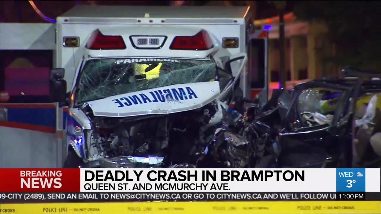 1 dead, 2 injured in deadly Brampton crash