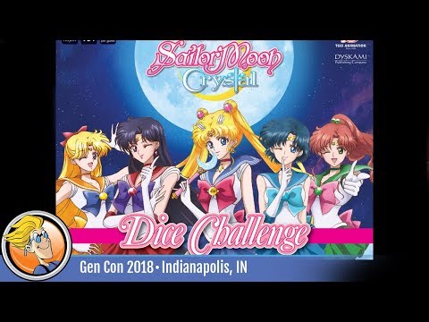 Sailor Moon Crystal Dice Challenge — game overview at Gen Con 2018