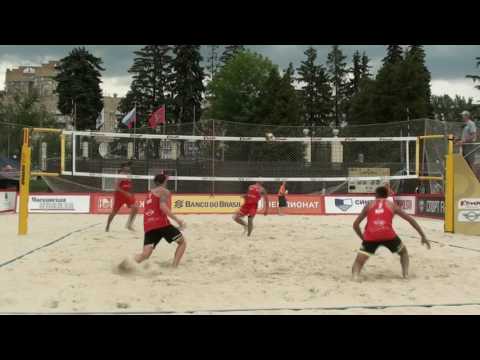 Beach volley Russia Moscow 2017 M Game 01 Chirkin-Samoday and Sivolap-Velichko