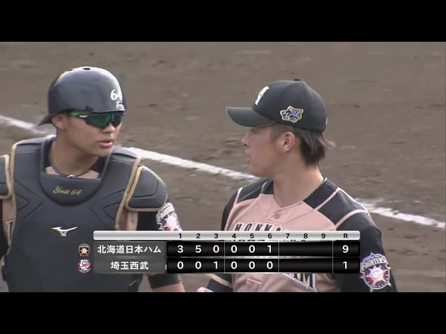 【ファーム】ファイターズ・吉田輝 テンポよく6回1失点の好投!! 2020/10/6 L-F(ファーム)