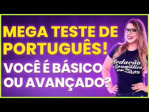 MEGA TESTE DE PORTUGUÊS: 32 QUESTÕES DESAFIADORAS PARA APERFEIÇOAR SUA GRAMÁTICA! - Profa. Pamba