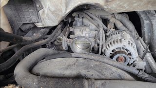 Cleaning M.A.F. Sensor, Throttle Body, And Replacement Air Filter | 2004 GMC Savana | Chevy Express