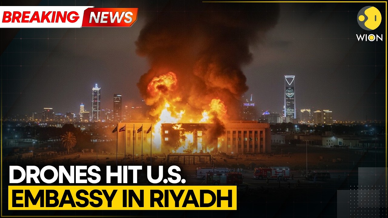 US-Iran War: US Embassy In Riyadh Hit By Drones, Explosions Rock Diplomatic Quarter | WION