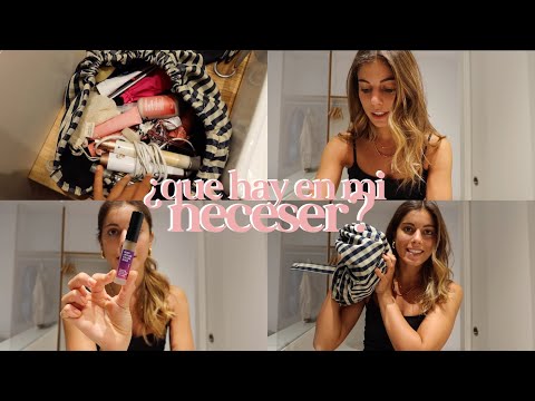 ¿QUÉ HAY EN MI NECESER DE VIAJE? desmaquíllate conmigo + día de shooting