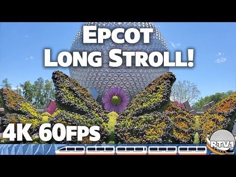 Epcot Long Relaxing Stroll - Flower & Garden Festival 2019 - Walt Disney World