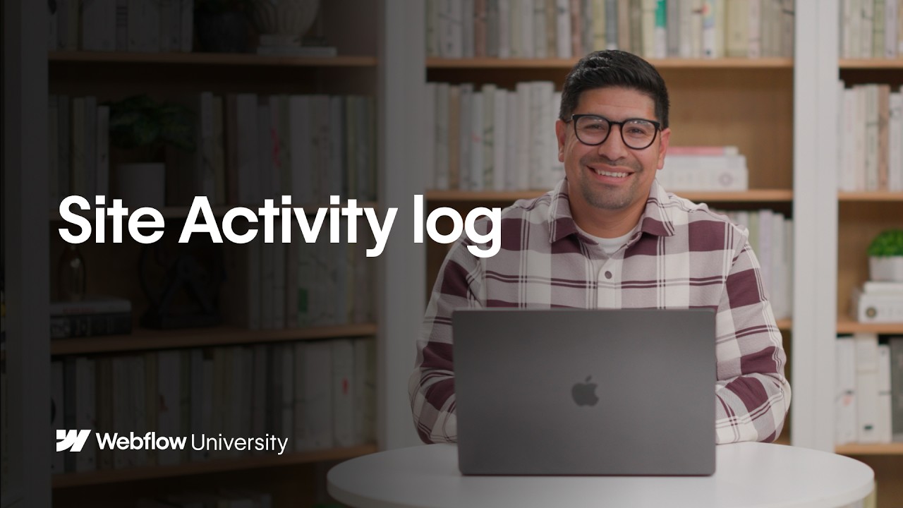 Using the Site Activity Log to Track AI Changes — Webflow tutorial