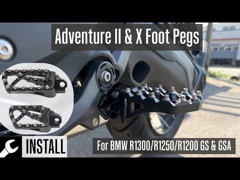 BMW R1300/1250/1200 Adventure II & X Foot Peg Install: