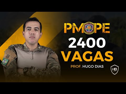 📚  NOTÍCIA URGENTE:  CONCURSO PMPE - 2400 VAGAS
