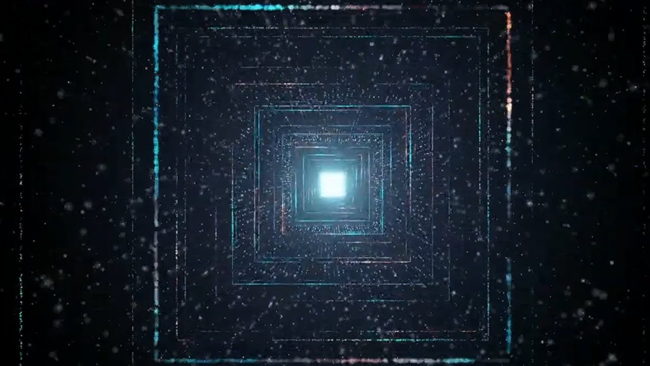 - Motion Flying Digital Technological Tunnel | Binary Code Particles