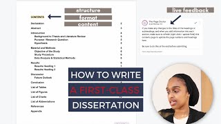 How To Write A First-Class Dissertation in 4 WEEKS | INCLUDING EDITABLE TEMPLATE
