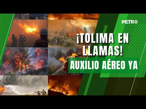 SOS en el Tolima: Voluntarios exhaustos piden helicópteros para apagar incendios en 12 municipios