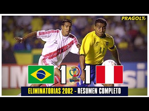 ⚽ BRASIL vs PERU | Eliminatorias 2002 | RESUMEN COMPLETO | 12° Fecha | Narración Raúl Maraví