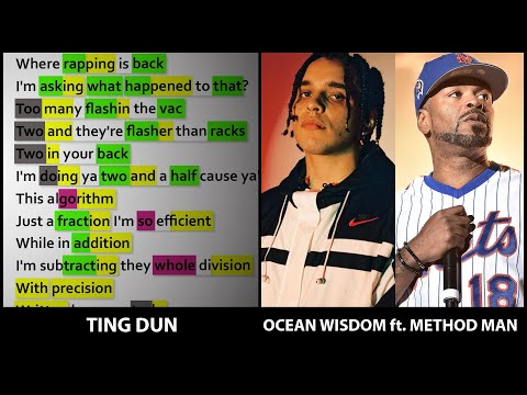 Ocean Wisdom ft. Method Man - Ting Dun [Rhyme Scheme] Highlighted