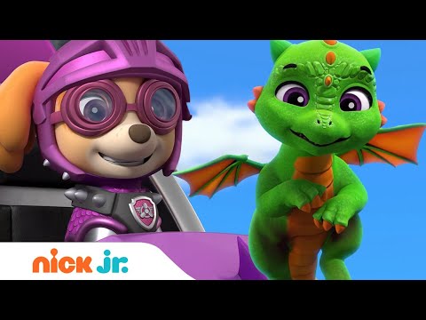 PAW Patrol Rescue Knights Get Help From Baby Dragons! 🔥 | Nick Jr.
