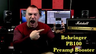 Video thumbnail for Behringer PB100 Preamp Booster by Cryptic Mask Guitar