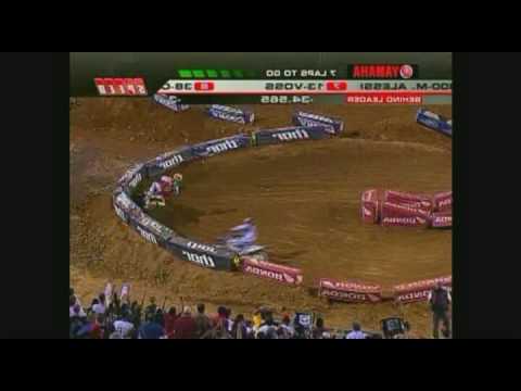 James Stewart vs Chad Reed  - Supercross US Jacksonville 2009 SX - SPECTACULAIRE !
