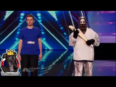 America's Got Talent 2014 Dustin's Dojo Howards Golden Buzzer Full Performance Auditions Week 1