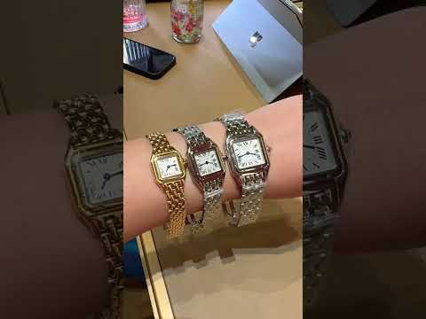 Small medium and large sizes of panthere de Cartier watch #cartier#cartierwatches#watch#viral#shorts