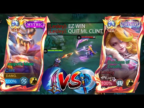 GLOBAL CLINT VS TOP 73 GLOBAL LESLEY TRASHTALKER🔥 | ONE OF THE HARDEST RANKED GAME! (WHO WILL WIN?)