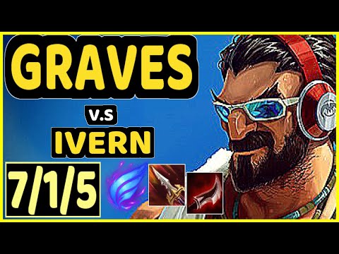 CINKROF (GRAVES) vs IVERN - 7/1/5 KDA JUNGLE GAMEPLAY - EUW Ranked GRANDMASTER