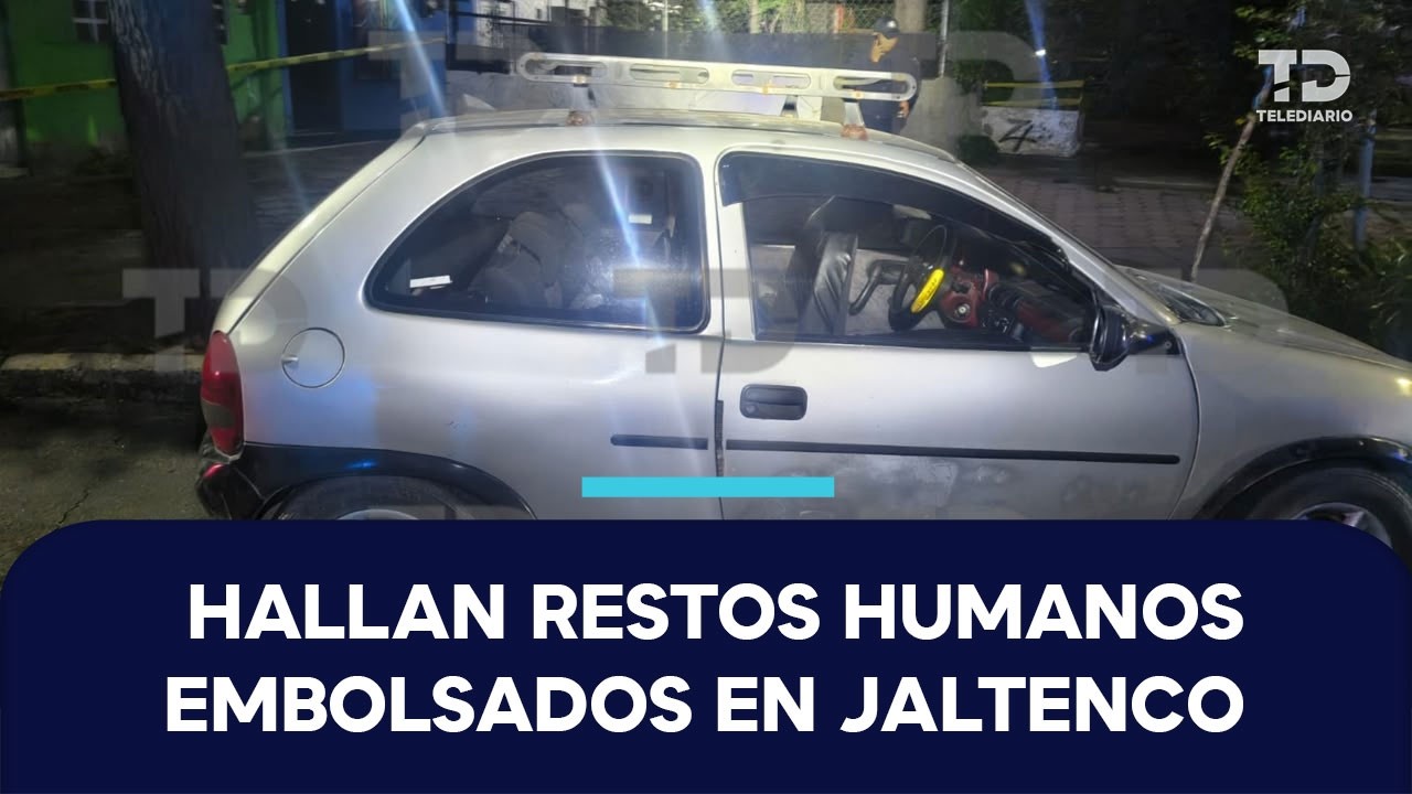 Hallan bolsas de restos humanos al interior de un auto en Jaltenco, Edomex