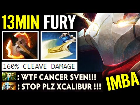 CANCER IS BACK! WTF Sven 13min Battle Fury 160% Cleave DMG Craziest VS Illusion Dota 2 Pro Gameplay