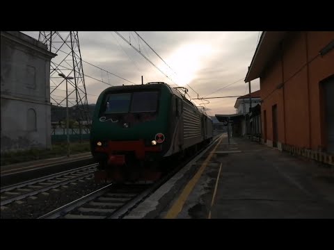 E464.199+E464.190 di Trenord sul Lis Milano Certosa-Roccasecca in transito a Ceprano!