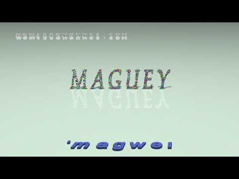 maguey - pronunciation