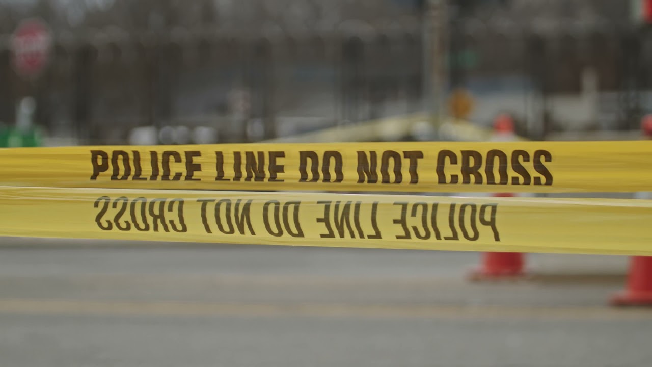 Police Line Do Not Cross Signage Tape Stock Footage | Police Video For Edits | Royalty Free