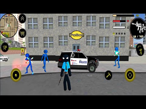 Police Stickman Rope Hero Vice Town #4 Android Gameplay