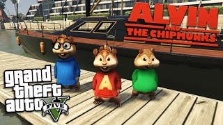 GTA 5 Mods - ALVIN AND THE CHIPMUNKS MOD w/ ALVIN, SIMON &amp; THEODORE (GTA 5 Mods Gameplay)