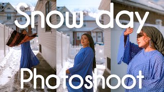 VLOG✨Snow Day Photoshoot