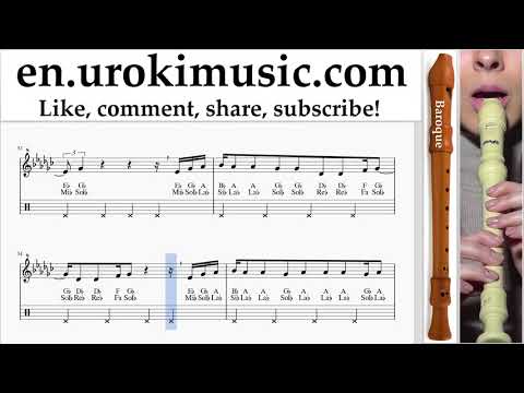 Recorder lessons (B.) Vaina Loca - Ozuna x Manuel Turizo Sheet Music Tutorial um-ih352
