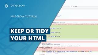 Keep or Tidy Your HTML Formatting: Auto-format HTML | Pinegrow 10.1