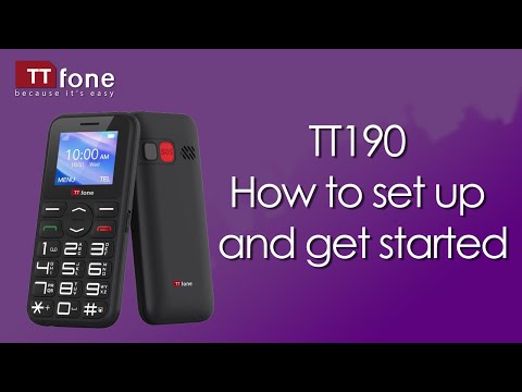 TTfone TT190 Big Button Mobile Phone - How to set up and get started