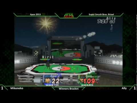 APEX 2013: Mikeneko (Marth) vs Ally (Snake) 3