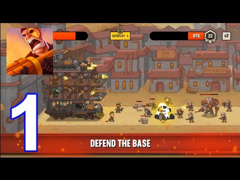 Steampunk Camp Defense - Gameplay Part 1 Level 1 - 12 (Android,ios)