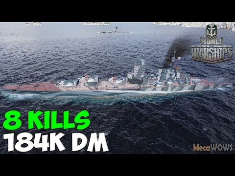 World of WarShips | Lenin | 8 KILLS | 184K Damage - Replay Gameplay 4K 60 fps
